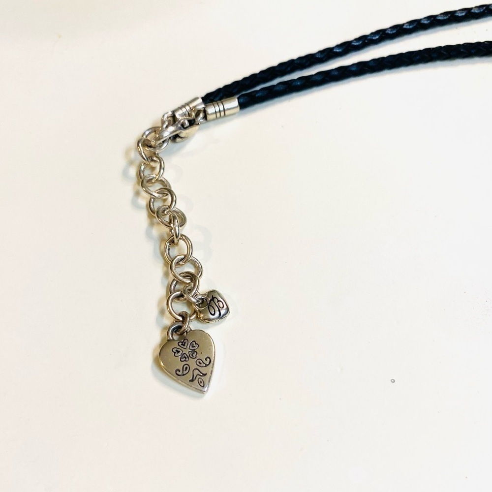 Brighton J40420 Ophelia Black Leather Necklace in Excellent Condition FIRM - Picture 6 of 9